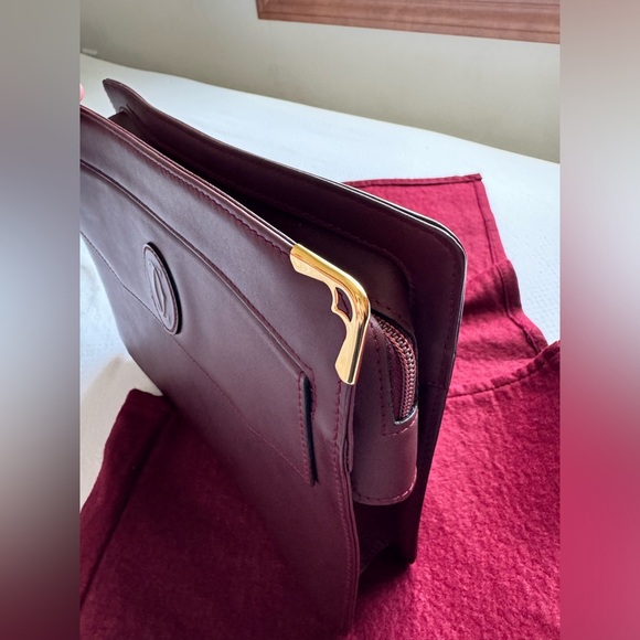 Firm price🔥Cartier LEATHER CLUTCH BAG - Picture 4 of 17